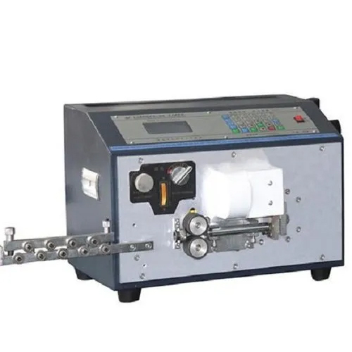 Full Automatic Cutting Stripping And Bending Machine - Color: Grey