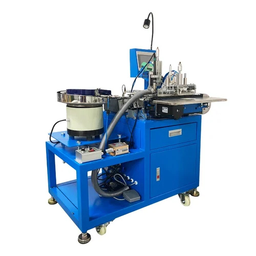 Data Cable Connector Soldering Machines - Color: Blue