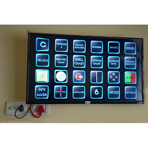 32 Inch Mi Screen Acuity Vision Chart - Accuracy: 100  %