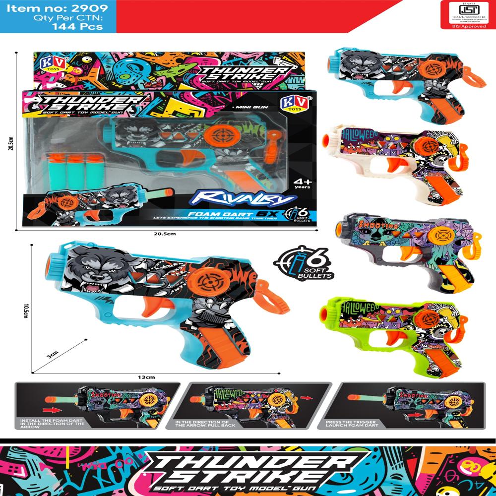 Thunder Strike Rivarly UV printed Gun
