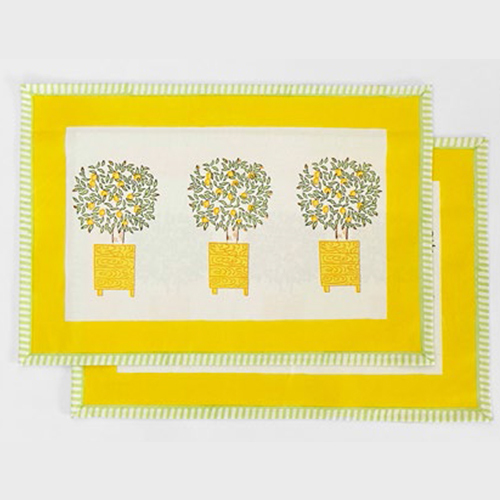 Leaf Printed Placemat - Color: Multicolor