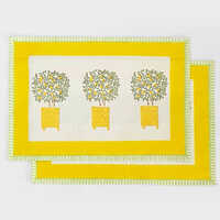 Leaf Printed Placemat - Color: Multicolor