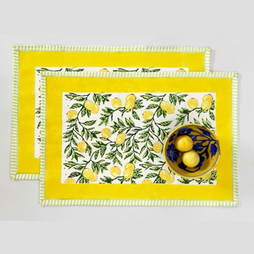 Leaf Printed Placemat - Color: Multicolor