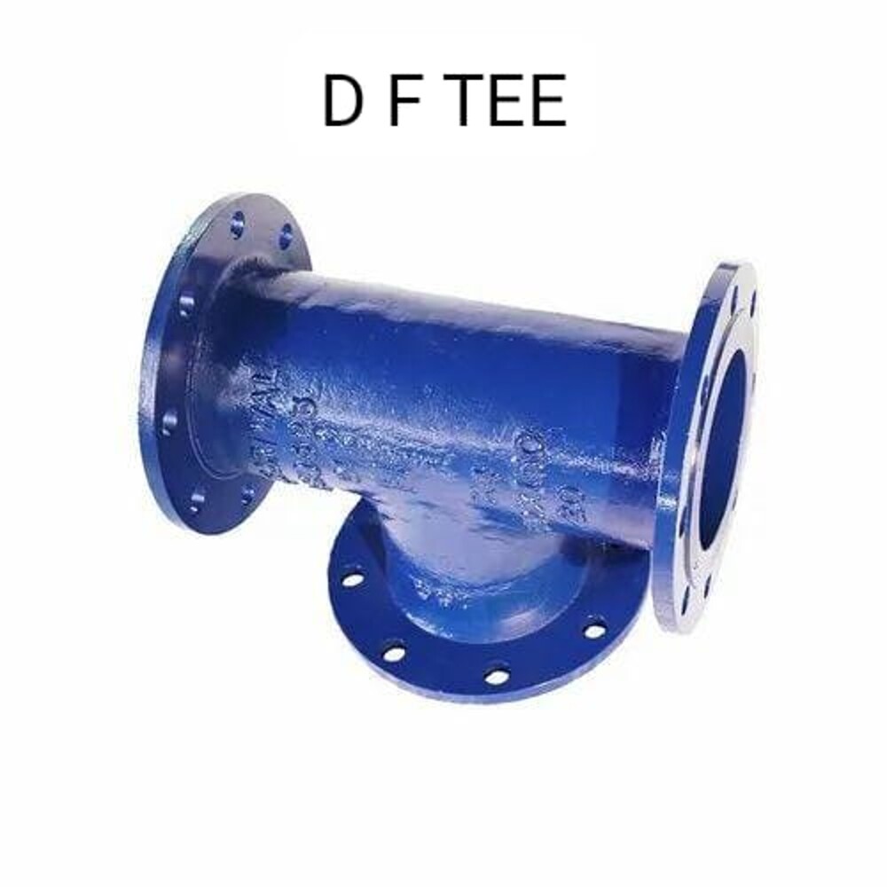 फ्लेंज के साथ डक्टाइल आयरन Tee