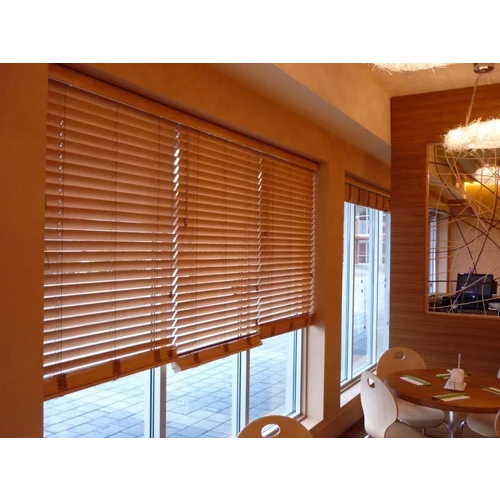 Brown Window Blind