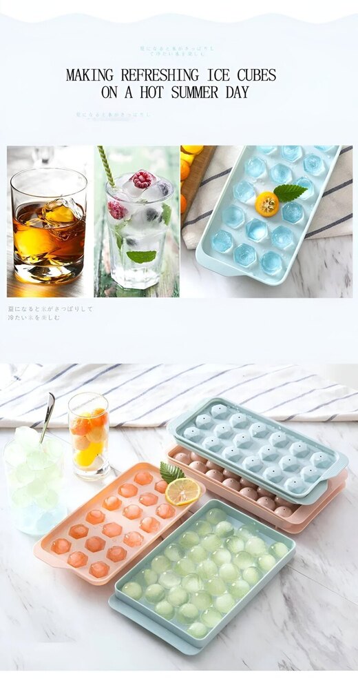 Multicolor Plastic Ice Cube Tray - Plastic Material, 26x12 Cm Size, Brown Color, Smooth Surface Finish - Durable And Elegant Design For Beverages