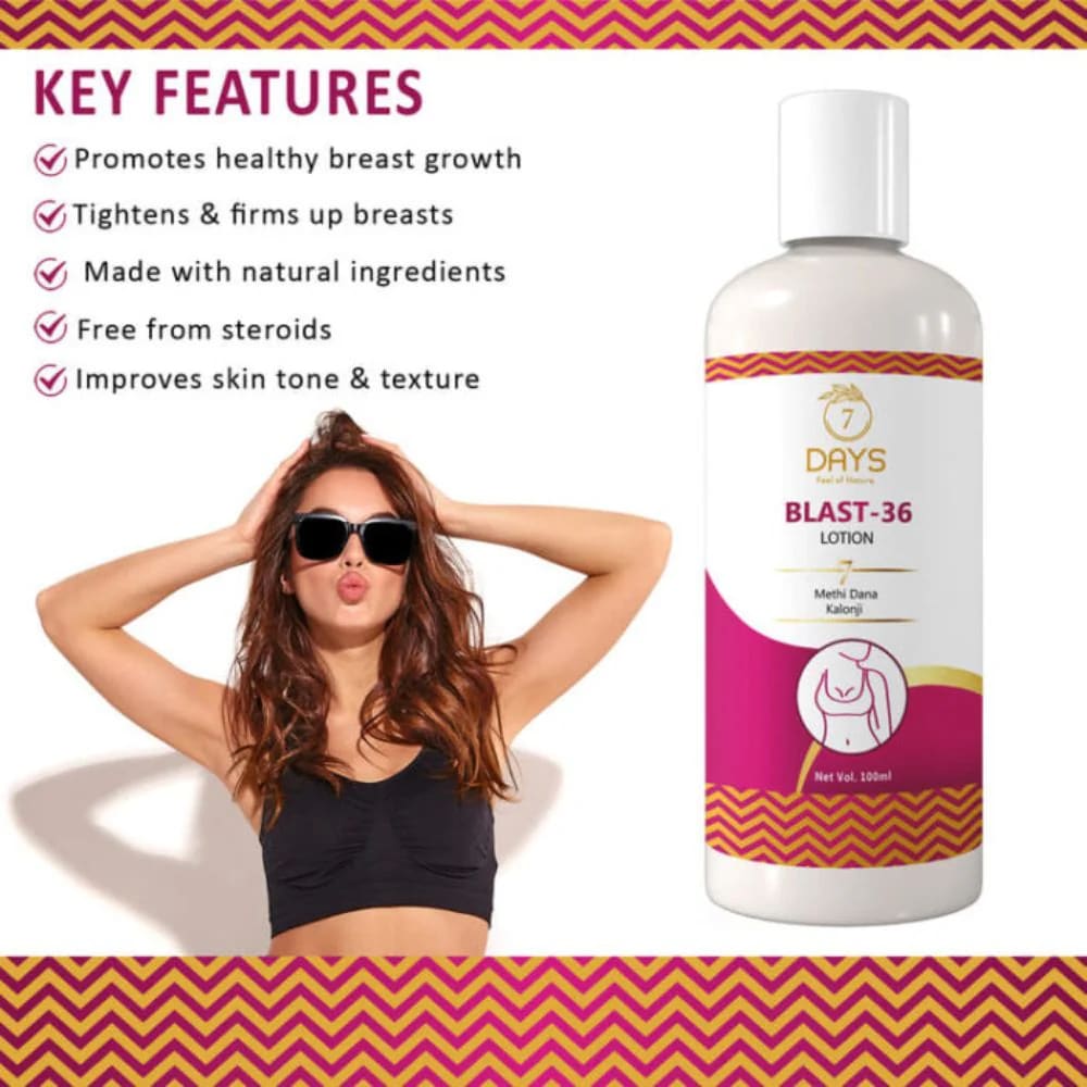 Blast 36 Lotion Bosom size increase cream | 7Days Natural