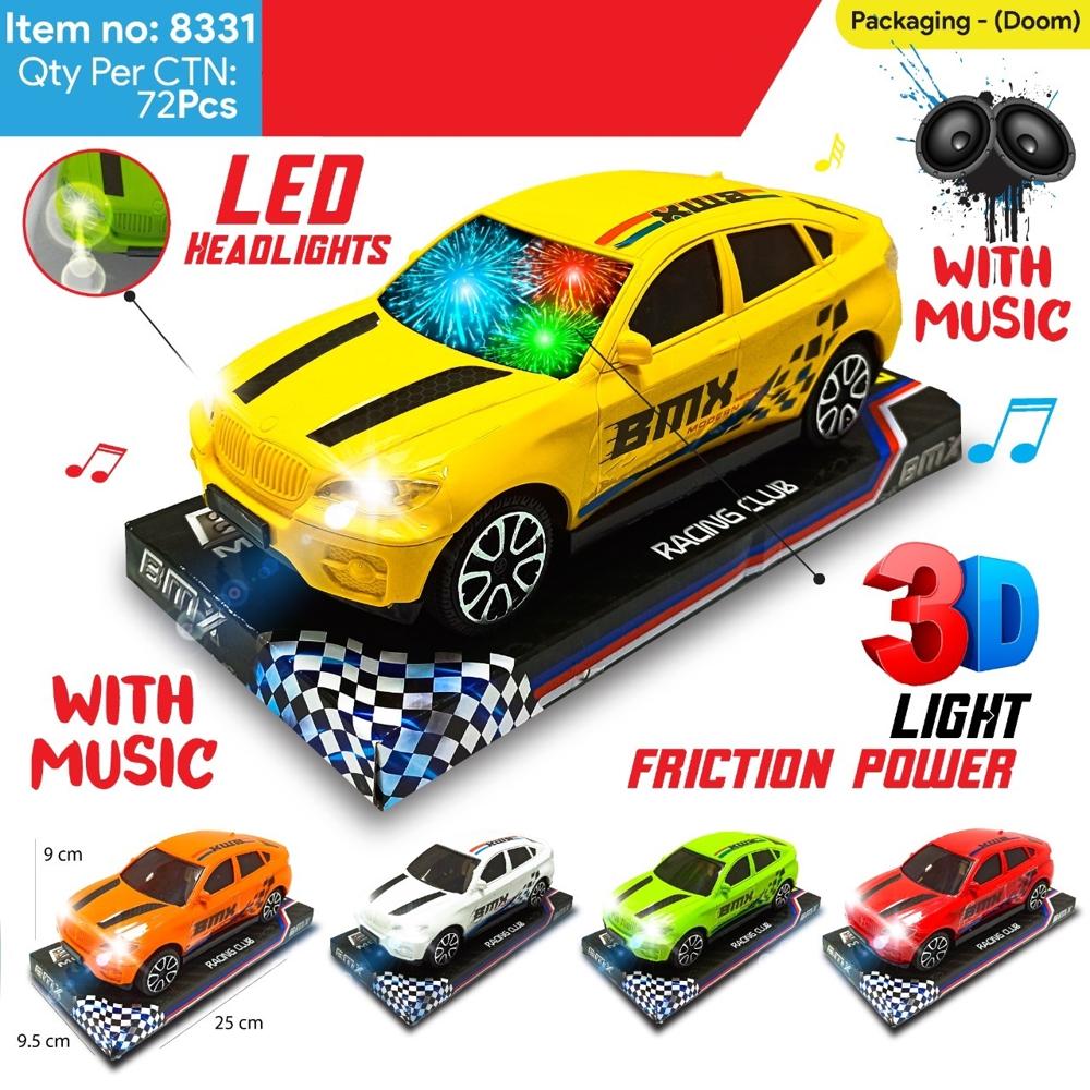 Friction Car with 3D Light & Music