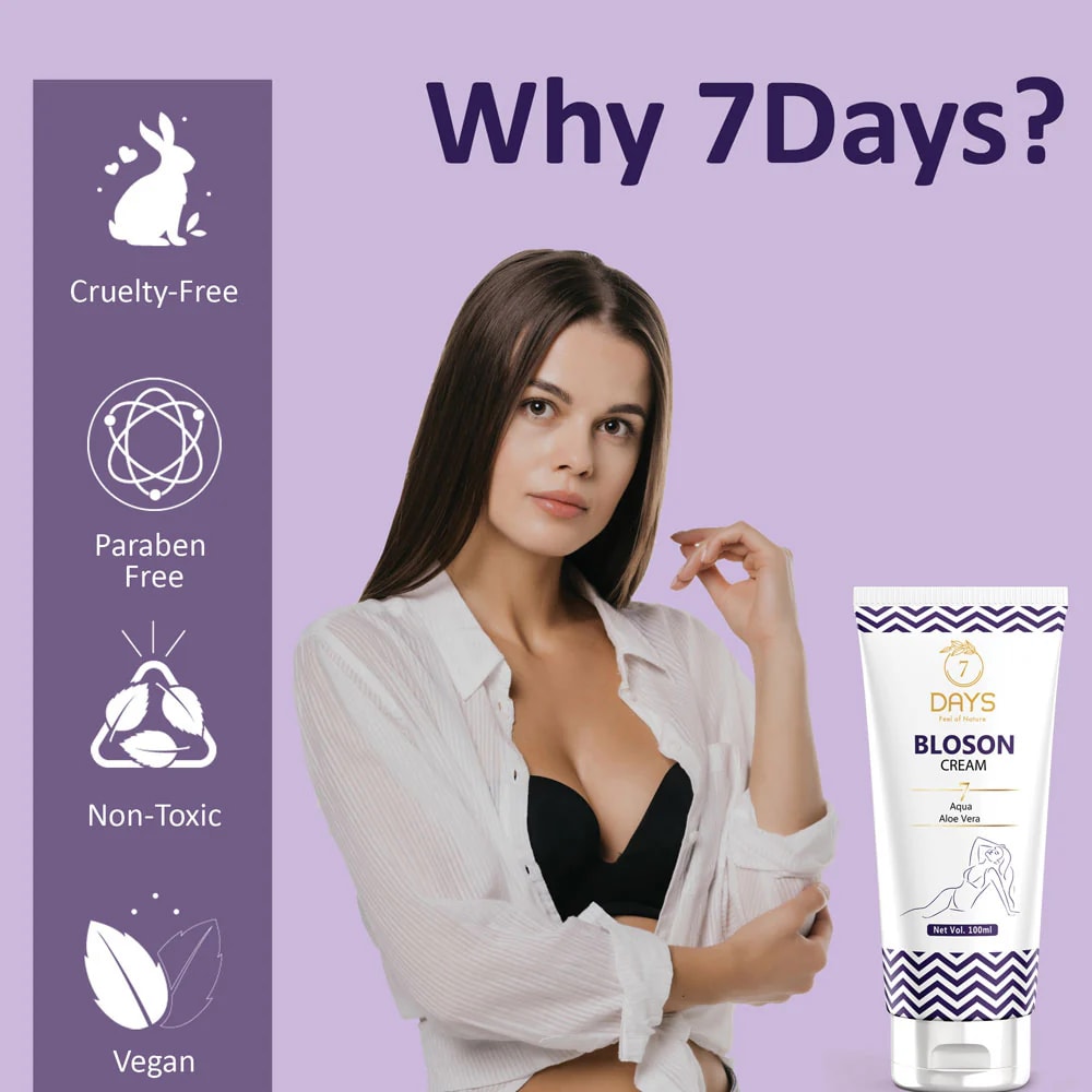 7 Days Natural Ayurvedic Bloson Bosom Enlargement Ehancemnet Tight Cream