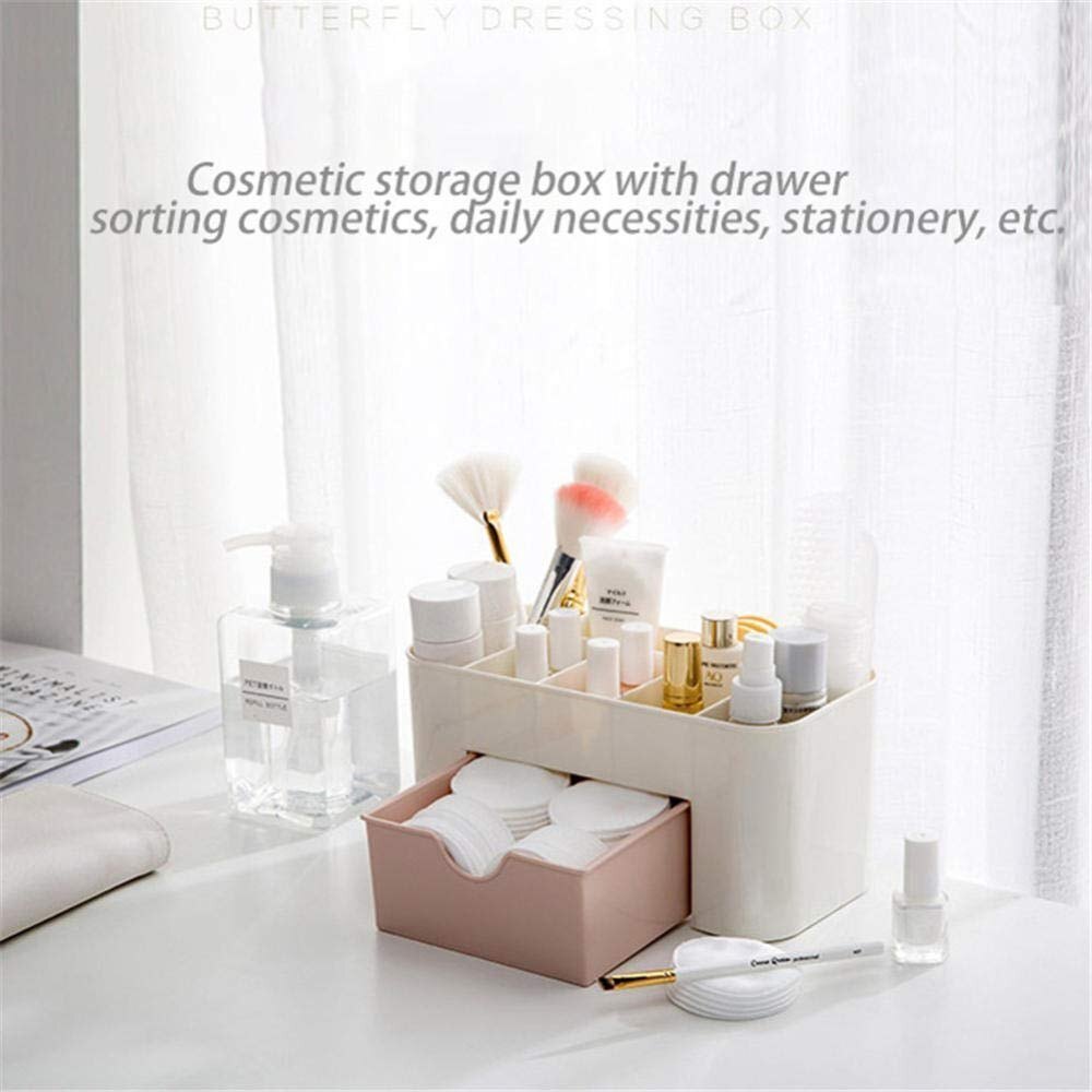 Plastic Cosmetic Storage Box - Plastic, Various Sizes, White Color, Polished Surface Finish | Elegant Organization For Lipsticks, Brushes & Skincare Products