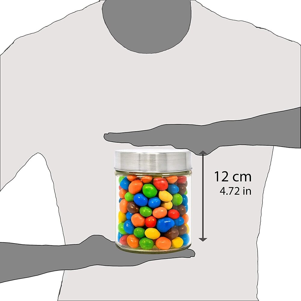 Plastic Airtight Cookie Jar Set - Food Grade Plastic, 750 Ml Capacity, Transparent Design - Durable Silver Flip Top Lids, Smooth Surface Treatment