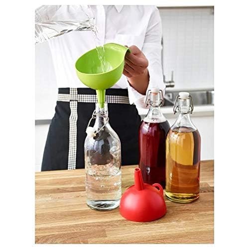 Kitchen Oil Funnel - Smooth Plastic, 12cm X 12cm X 13cm , Multi-color Design For Mess-free Liquid Transfer