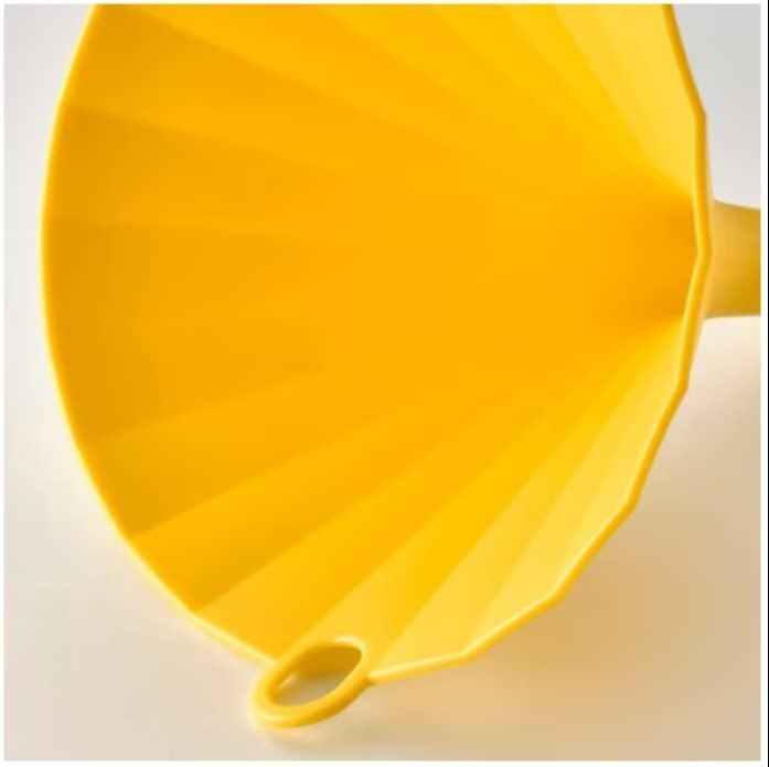 Kitchen Oil Funnel - Smooth Plastic, 12cm X 12cm X 13cm , Multi-color Design For Mess-free Liquid Transfer