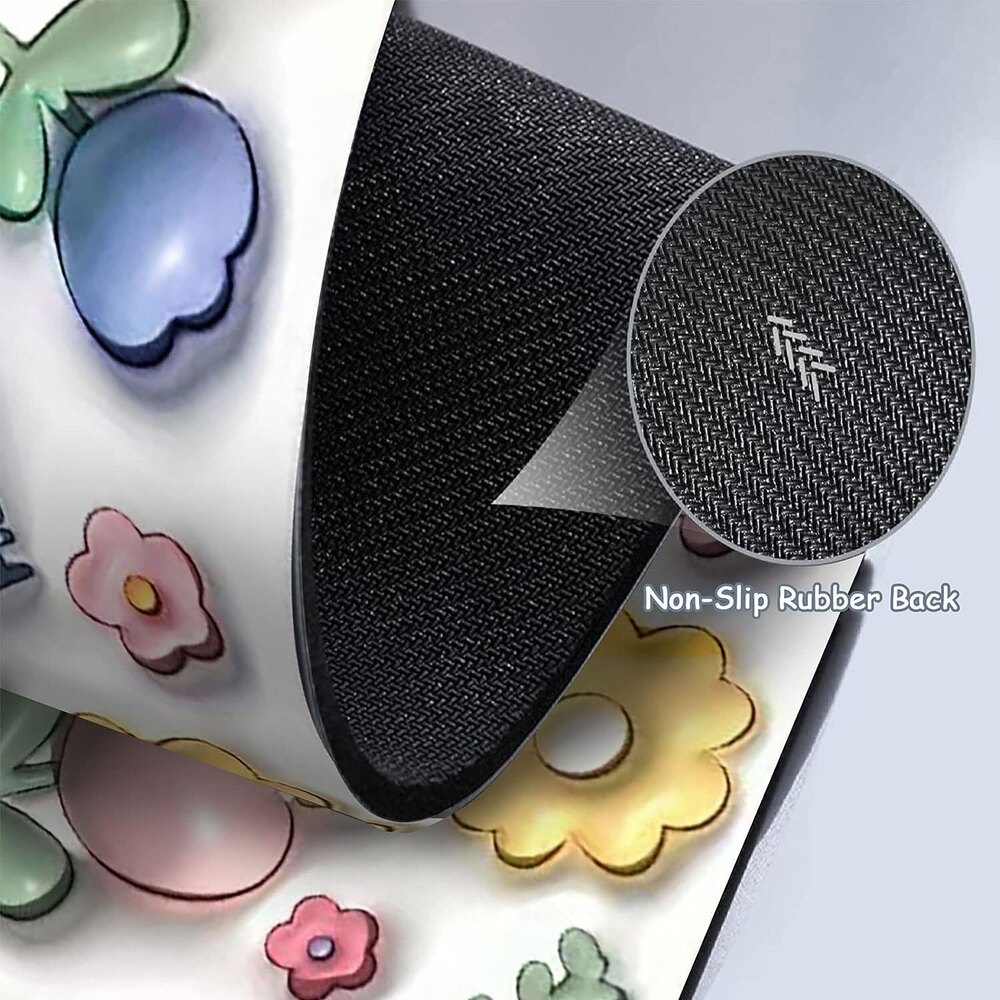 3d Visual Bathtub Mat - Plastic, 40x60 Cm , Pink Color With Smooth Surface And Non-slip Design For Enhanced Comfort And Safety