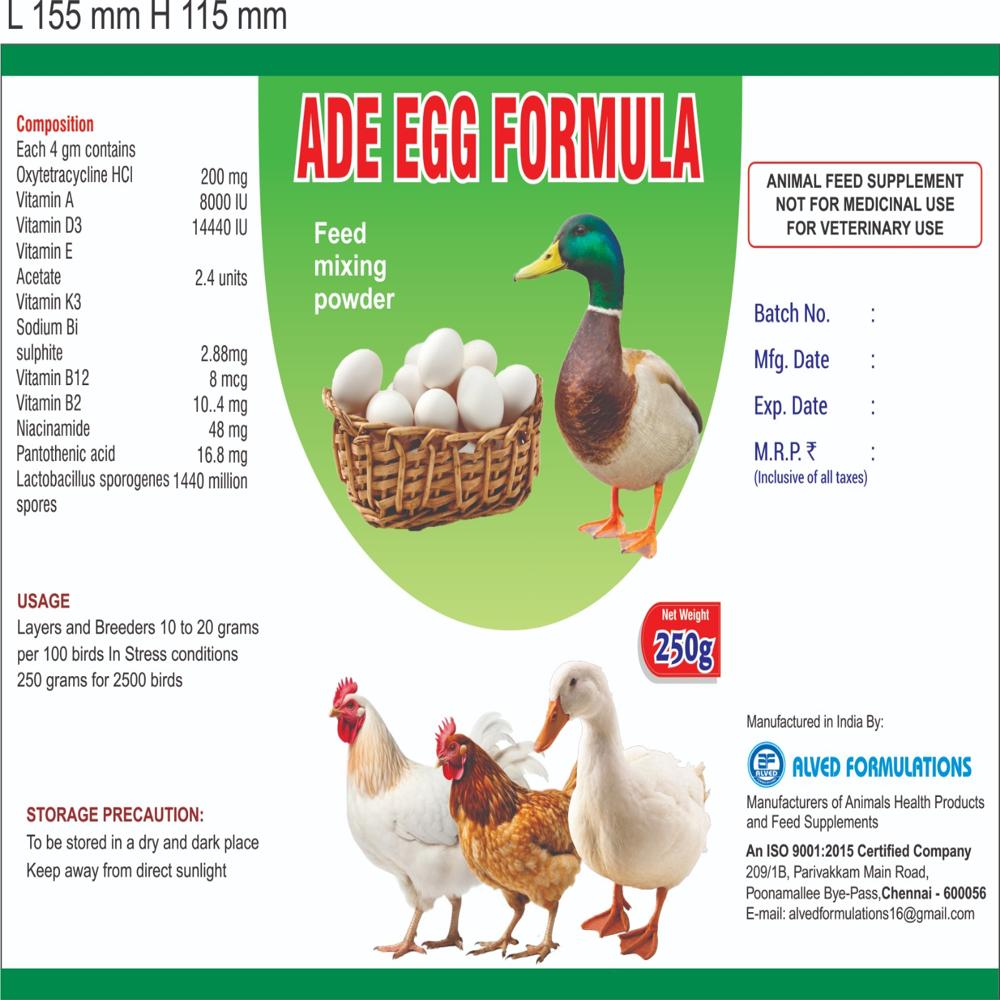 ADE EGG FORMULA ( Birds Stress Conditions )