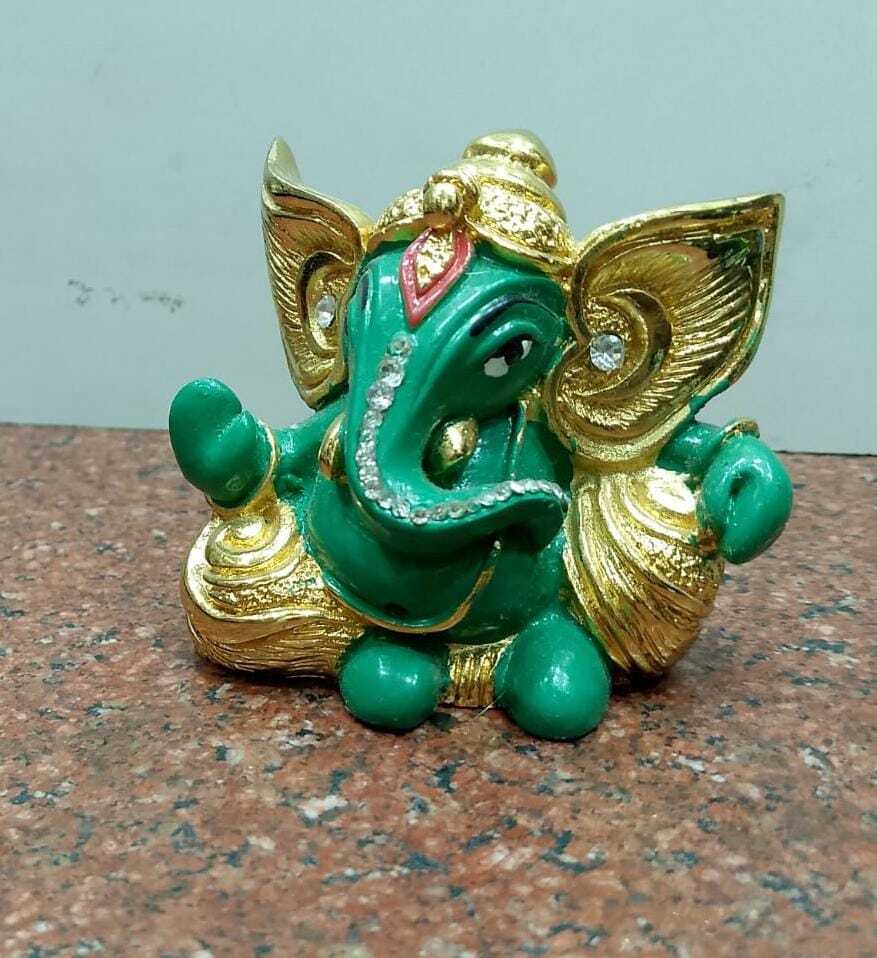Ganesh Ji Small Murti - Height: 3.5 Inch (In)