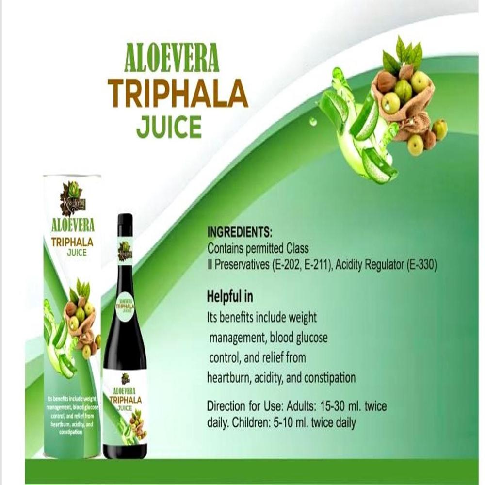 Pure Aloe vera Triphala juice bulk 1000ml