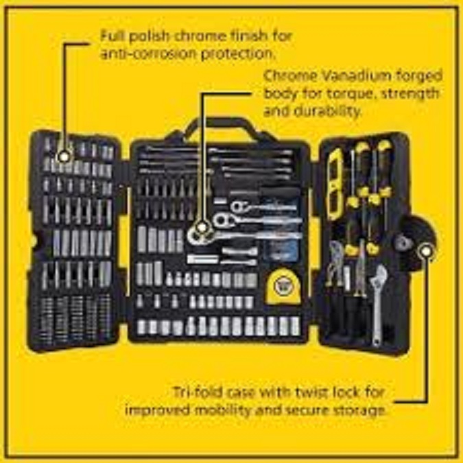 210 Pc Mixed Tool Set - Color: Silver