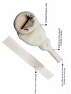 Male External Catheter - Latex Or Silicone Material , Standard Size, White Color, Designed For Comfort And Non-invasive Use