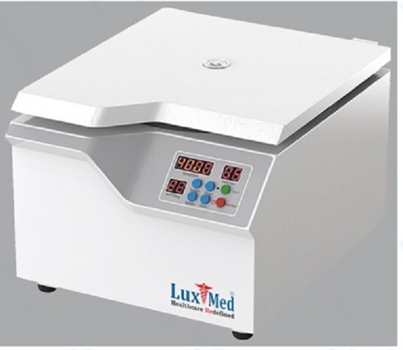 Blood Bank Centrifuge - Steel Structure, 340x425x278 mm | 4000rpm Max Speed, 24*10ml Capacity, Embedded Microprocessor Control, Safety Alarm Monitoring