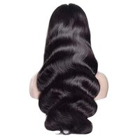 Full Lace Human Hair Wigs Brazilian Virgin Hair Straight Wave 180% Density Full Lace Wigs for Black Women with Baby Hair (18inch)