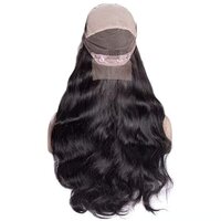Full Lace Human Hair Wigs Brazilian Virgin Hair Straight Wave 180% Density Full Lace Wigs for Black Women with Baby Hair (18inch)