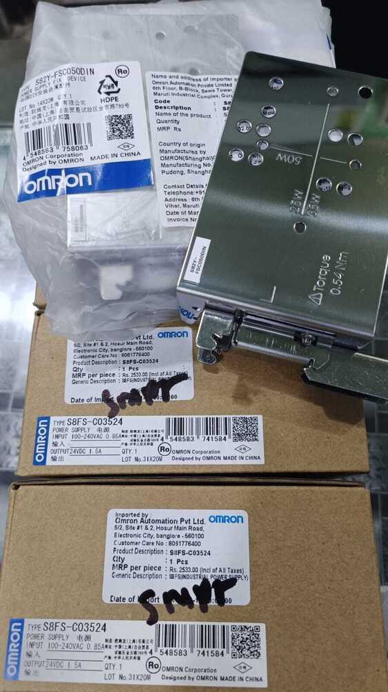 OMRON,  POWER SUPPLY 100-240VAC, S8FS-C03524