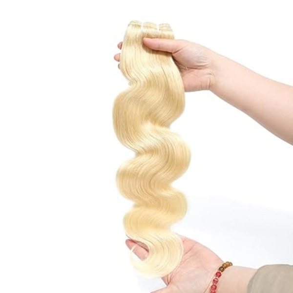 613 Bundles 26 Inch 1 Bundle Blonde Body Wave Single Bundle Human Hair