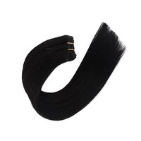 Premium Remy Hair Weft Hair Bundles Straight Weave Machine Double Weft Hair Extensions