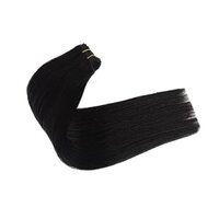 Premium Remy Hair Weft Hair Bundles Straight Weave Machine Double Weft Hair Extensions