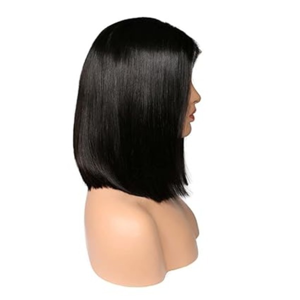 Ladies Hair Wig Bob Natural Black Human Hair 12Inch Vendor