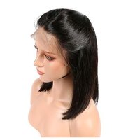 13X4 HD Lace Front Wigs Straight Wear and Go Human Hair Bob Wigs
