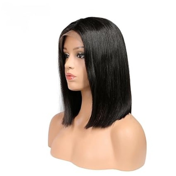 13X4 HD Lace Front Wigs Straight Wear and Go Human Hair Bob Wigs