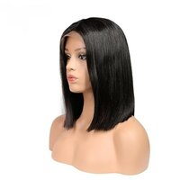 13X4 HD Lace Front Wigs Straight Wear and Go Human Hair Bob Wigs