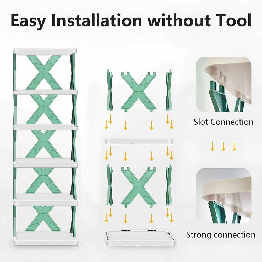 6 Layer Shoe Rack - Application: Home