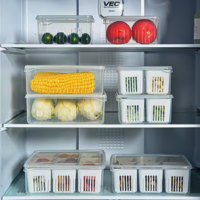 6 Grid Plastic Fridge Container