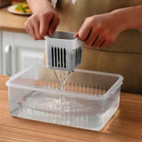 6 Grid Plastic Fridge Container