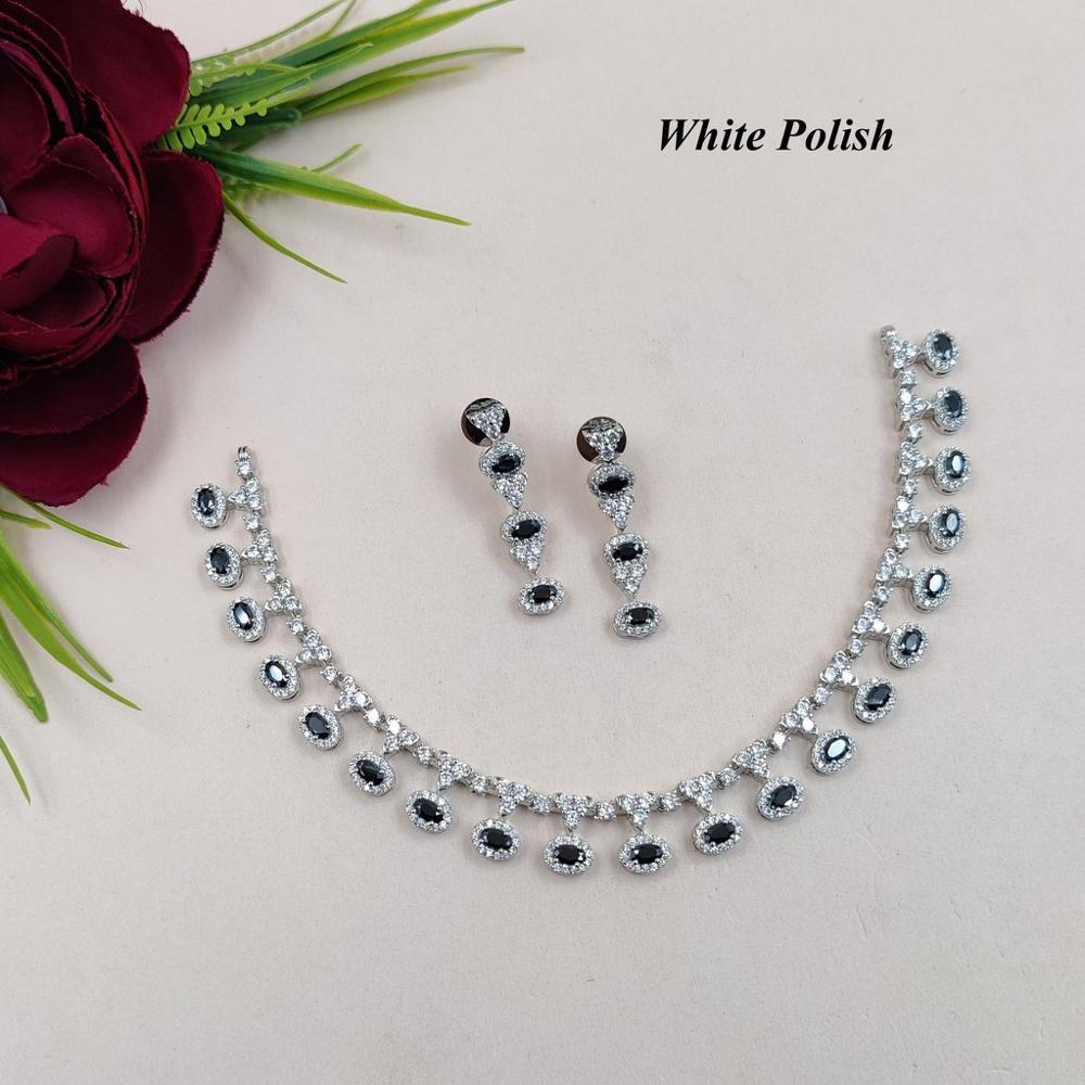 Fashinable American Diamond Necklace Set 
