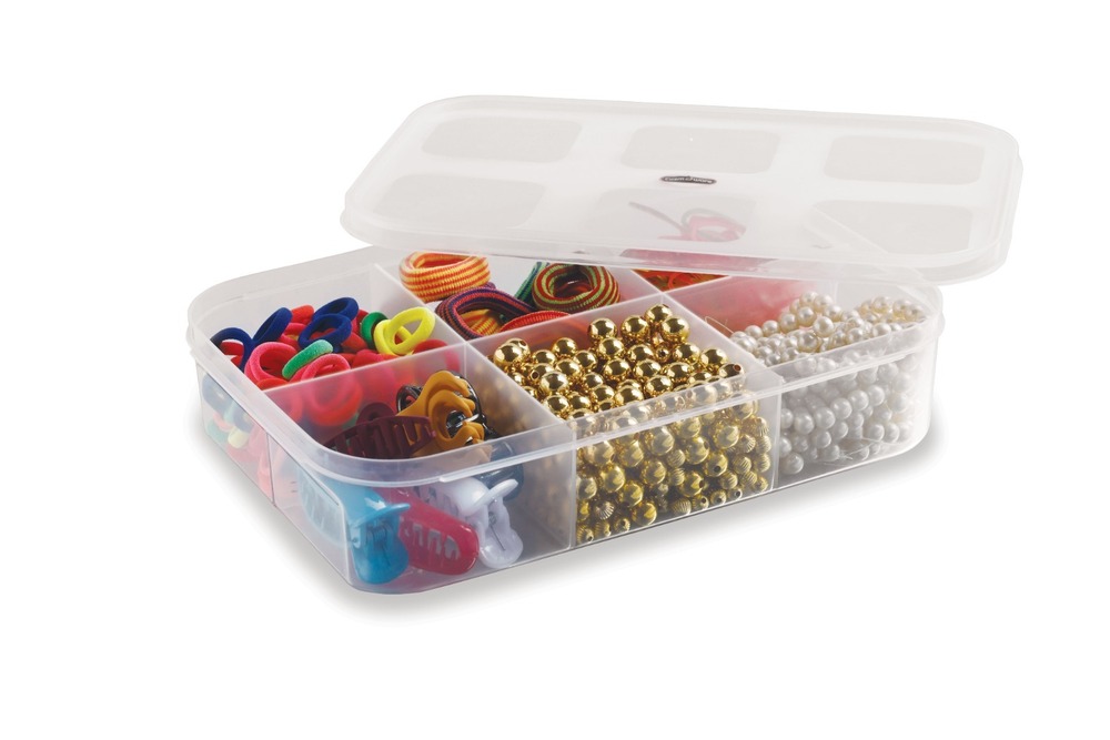 6 Partition Transparent Plastic Box
