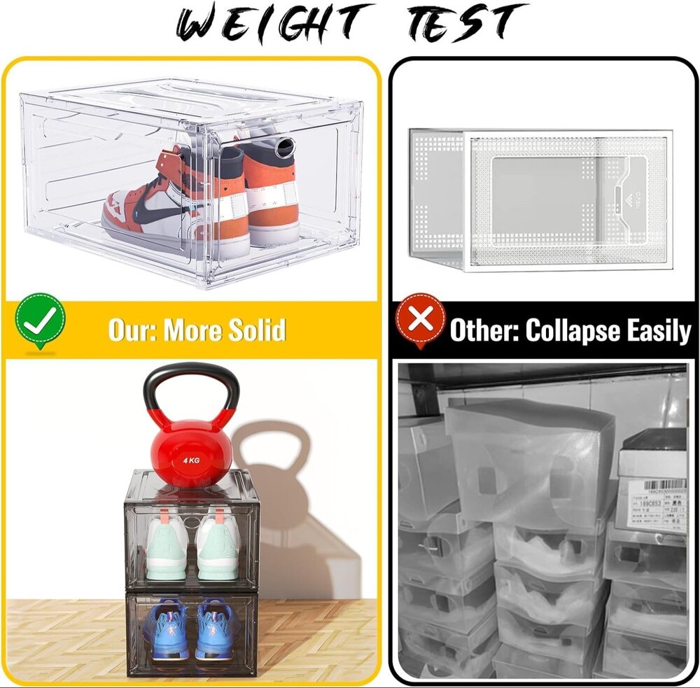 Transparent Shoe Organizer Box