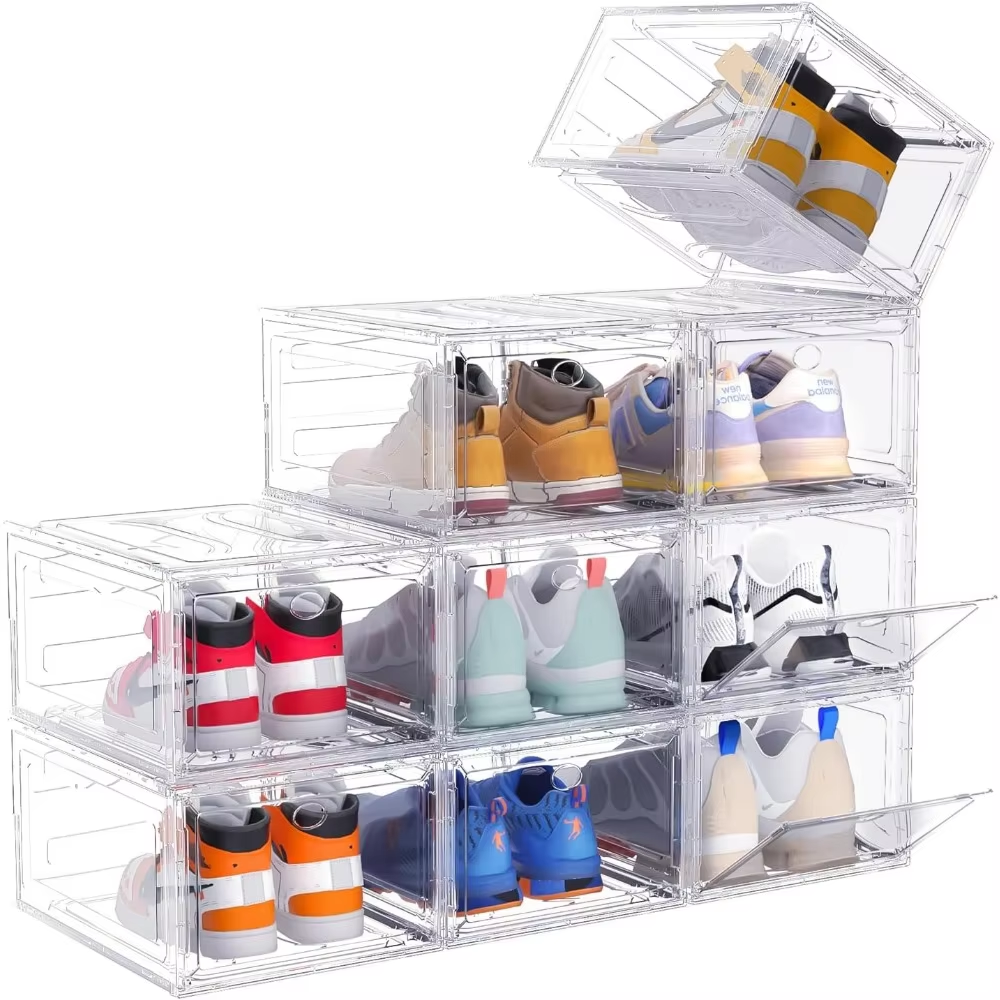Transparent Shoe Organizer Box