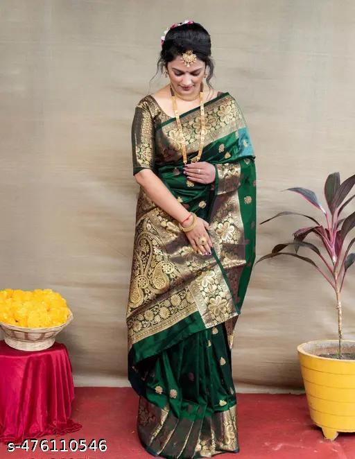 BEAUTIFUL SOFT LITCHI SILK SAREE
