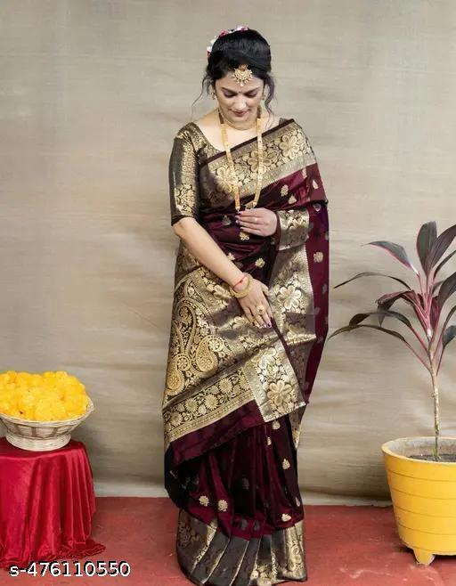 BEAUTIFUL SOFT LITCHI SILK SAREE
