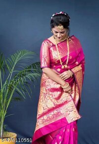 BEAUTIFUL SOFT LITCHI SILK SAREE