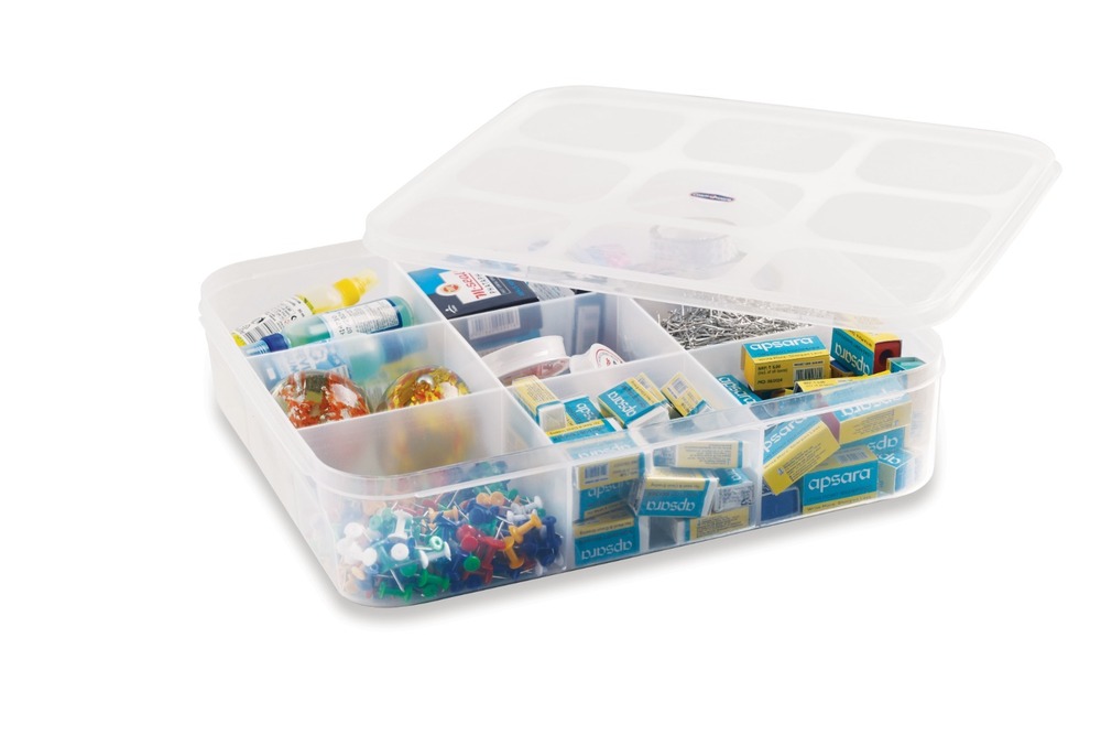 9 Partition Transparent Plastic Box
