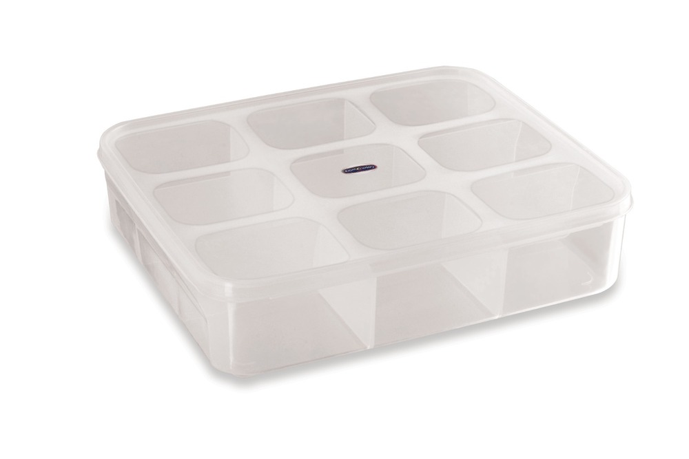 9 Partition Transparent Plastic Box - Feature: Good Quality