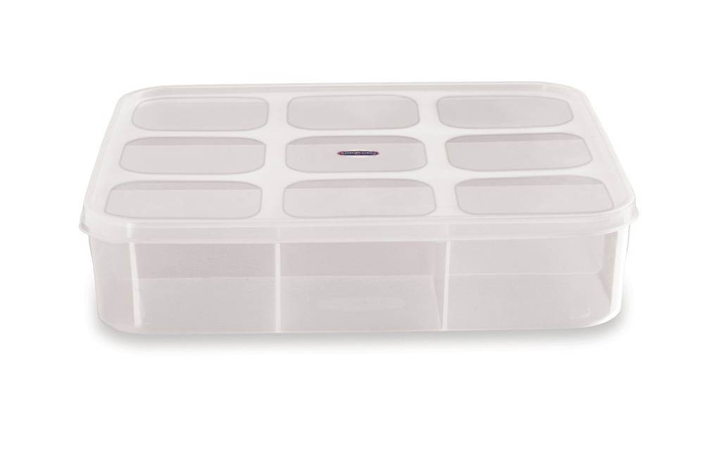 9 Partition Transparent Plastic Box - Feature: Good Quality