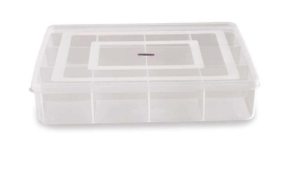12 Partition Transparent Plastic Box - Feature: Good Quality