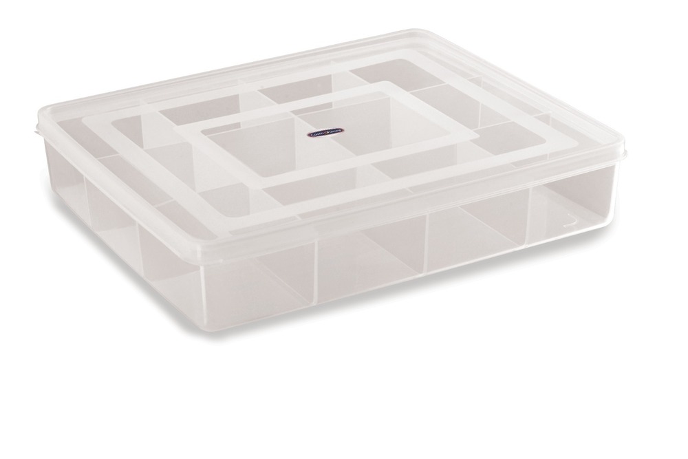 12 Partition Transparent Plastic Box - Feature: Good Quality