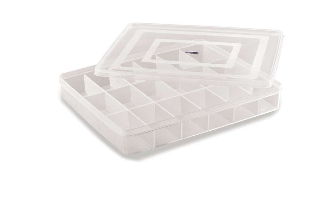 18 Partition Transparent Plastic Box - Feature: Good Quality